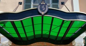 Suspended Awning Outside of a Hotel